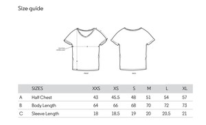 triangle raw edge tee-shirt from madeclothing