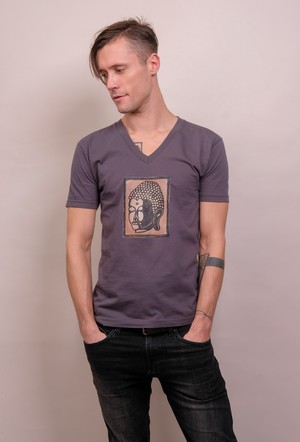 buddha v-neck tee-shirt from madeclothing