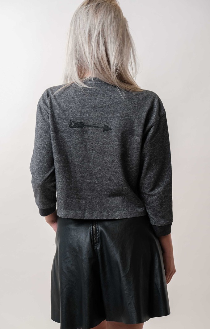 arrows cropped sweatshirt from madeclothing