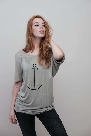 anchor flowy oversized top from madeclothing