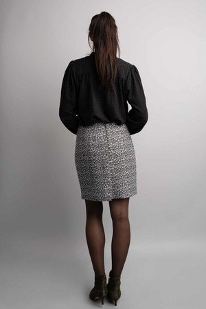 Isa Grey Leopard rok from Marjolein Elisabeth