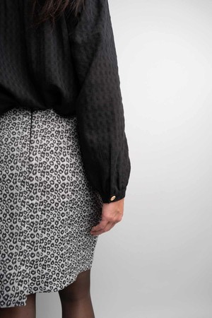 Isa Grey Leopard rok from Marjolein Elisabeth
