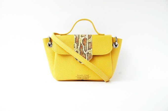 Naïma bag small Yellow from Marlene Fernandez