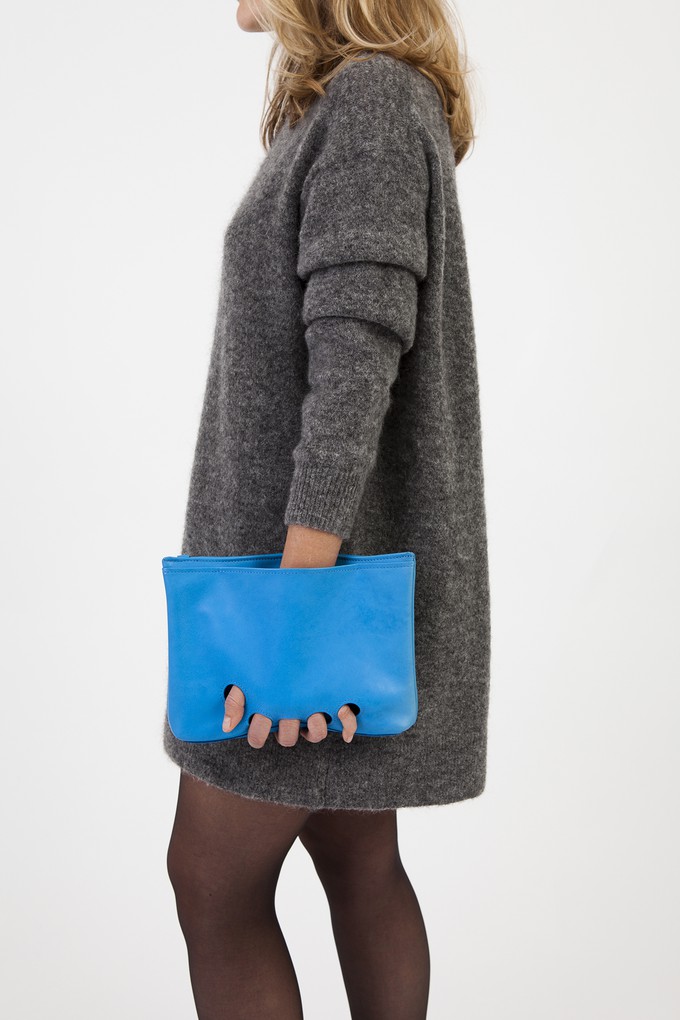 CLOSE clutch blue from Marlene Fernandez