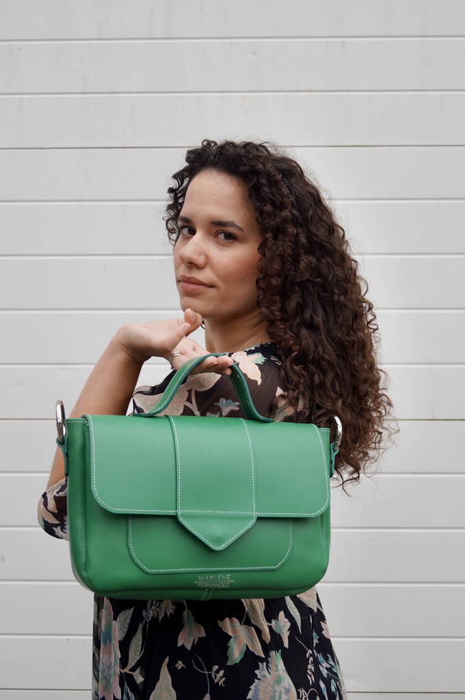 Naïma Bag medium Green from Marlene Fernandez