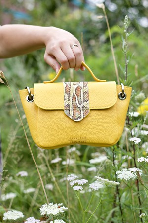 Naïma bag small Yellow from Marlene Fernandez