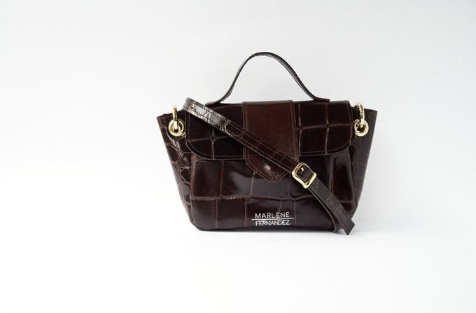 Naïma bag small Brown turtle from Marlene Fernandez