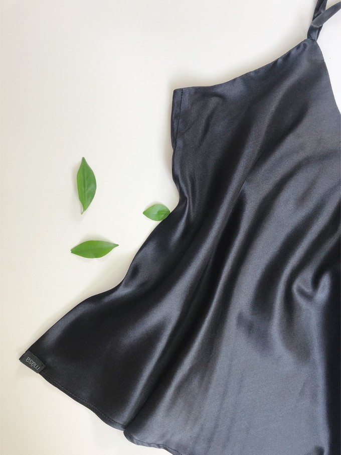 Organic Silk Satin Singlet Top from Māsa Organic