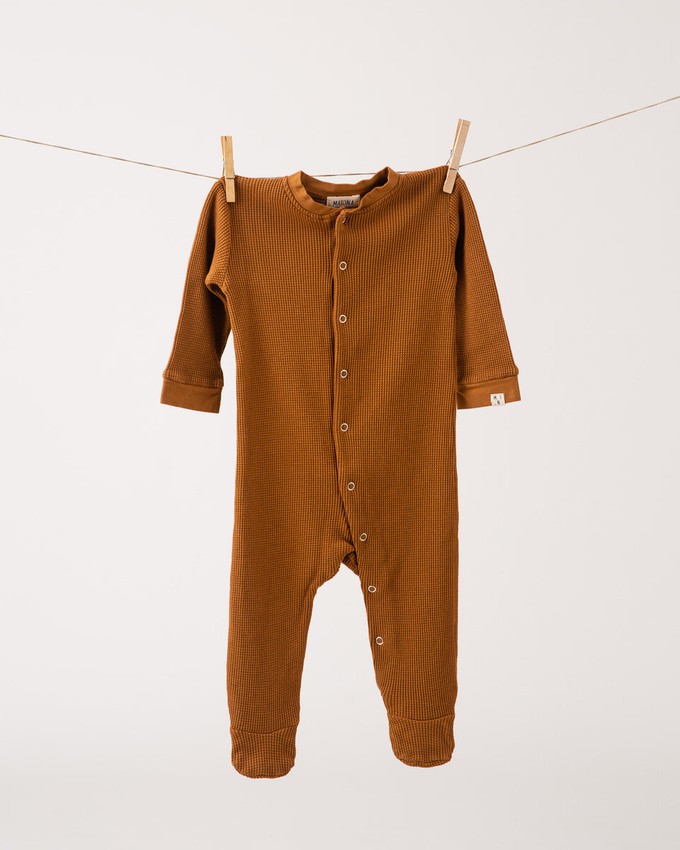 Basic Footed Pajama toffee from Matona