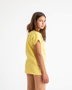 Easy T-Shirt yellow gingham from Matona