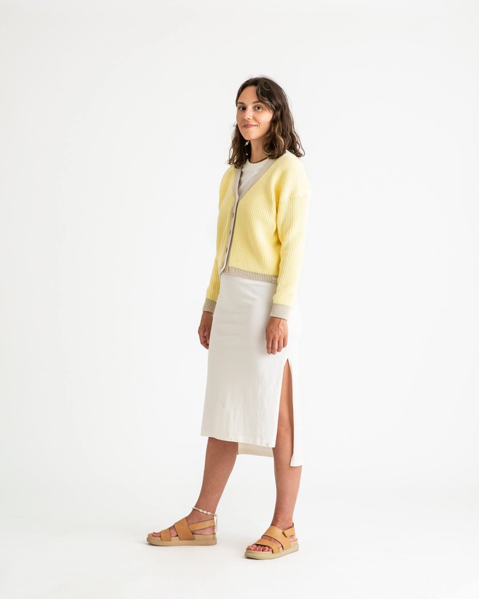 Color Block Cardigan daffodil from Matona