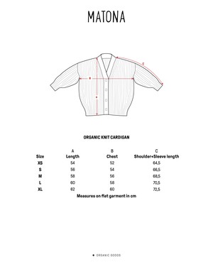 Organic Knit Cardigan salt from Matona
