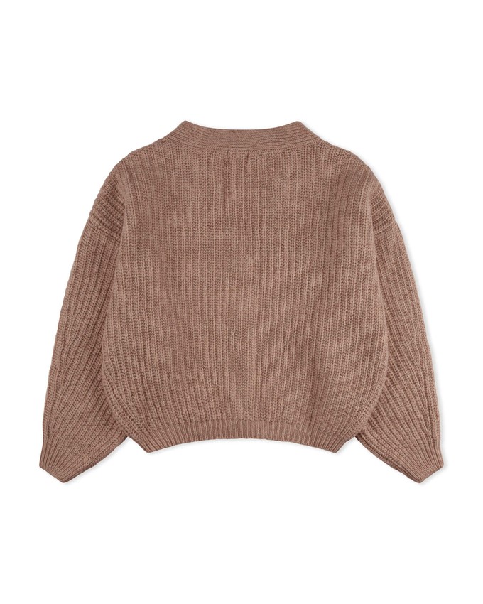 Organic Knit Cardigan sepia from Matona