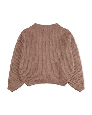 Organic Knit Cardigan sepia from Matona