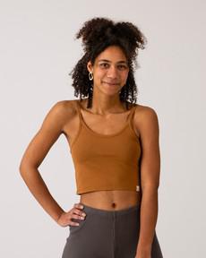 Basic Crop Top toffee via Matona