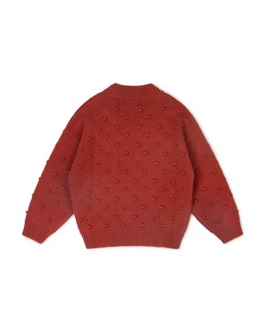 Bobble Sweater Kids oxide red from Matona