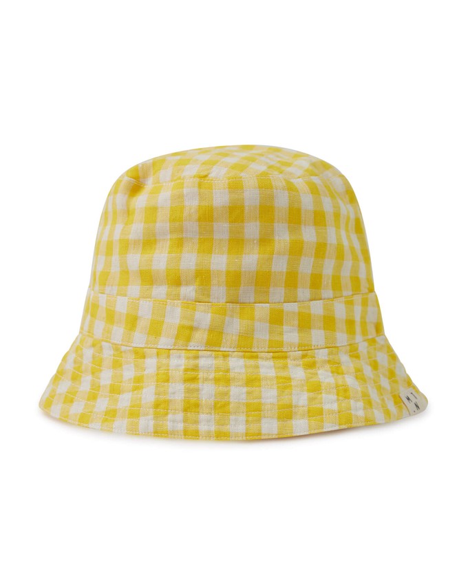 Sun Hat yellow gingham from Matona