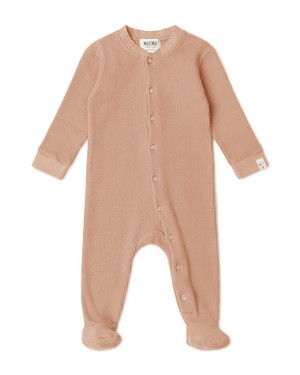 Basic Footed Pajama terracotta from Matona