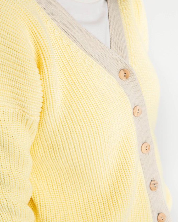 Color Block Cardigan daffodil from Matona
