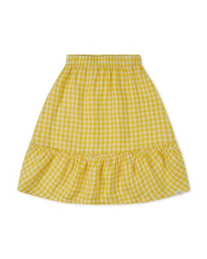 Ruffled Skirt yellow gingham from Matona