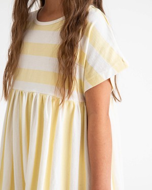 Skater Dress yellow stripes from Matona