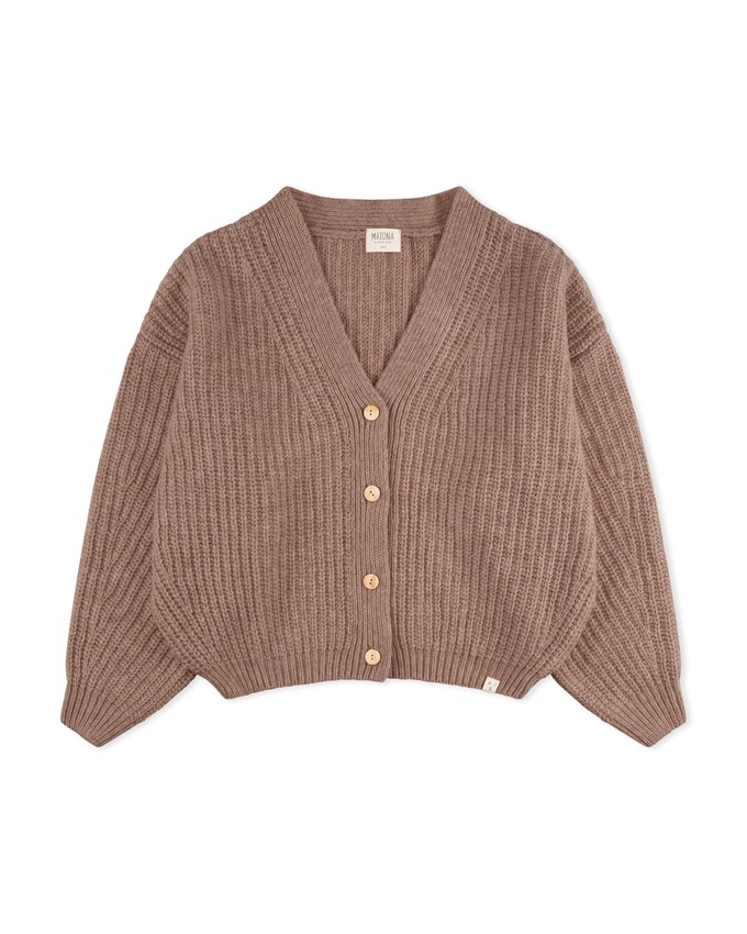 Organic Knit Cardigan sepia from Matona
