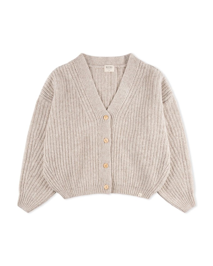 Organic Knit Cardigan salt from Matona