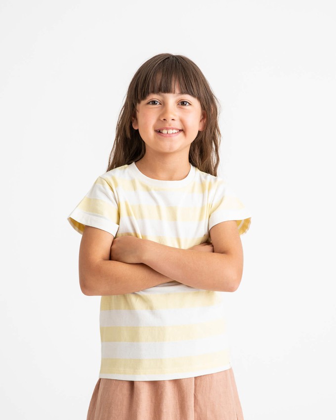 Classic T-Shirt yellow stripes from Matona