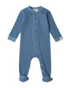 Basic Footed Pajama smoky blue via Matona