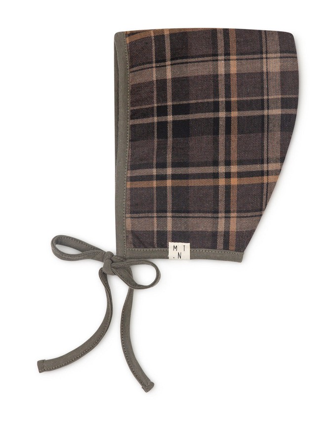 Pixie Hat Baby dark tartan from Matona