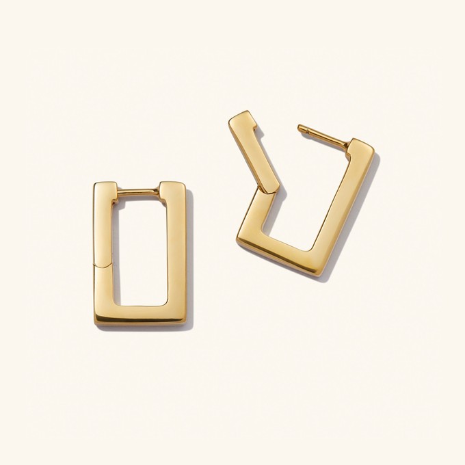Block Medium Hoops from Mejuri