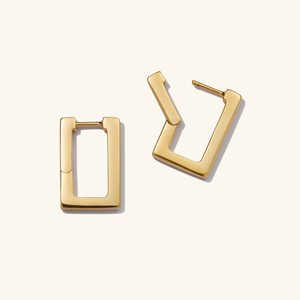 Block Medium Hoops from Mejuri