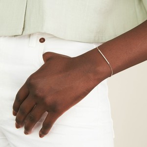 Pave Diamond Bar Bracelet from Mejuri