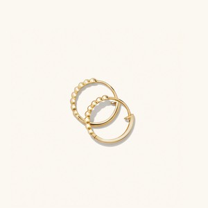 Beaded Small Hoops from Mejuri