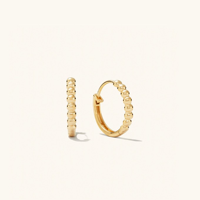 Beaded Small Hoops from Mejuri