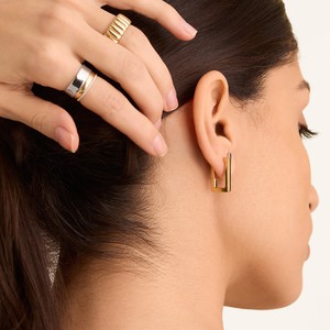 Block Medium Hoops from Mejuri