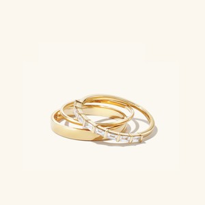 Baguette Diamond Half Eternity Band from Mejuri