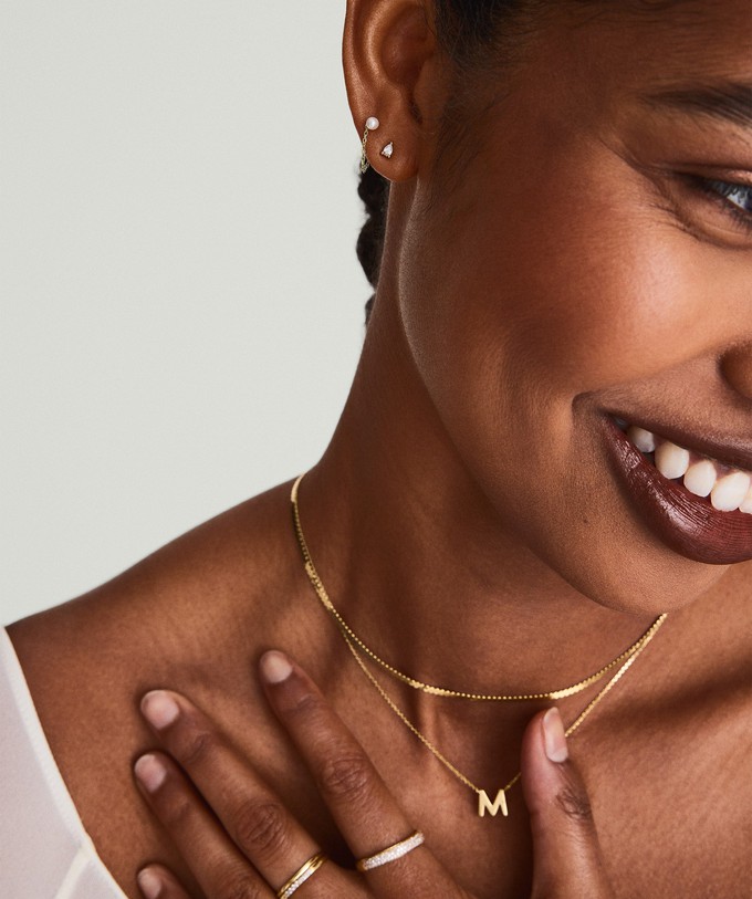 Mini Pear Diamond Studs from Mejuri