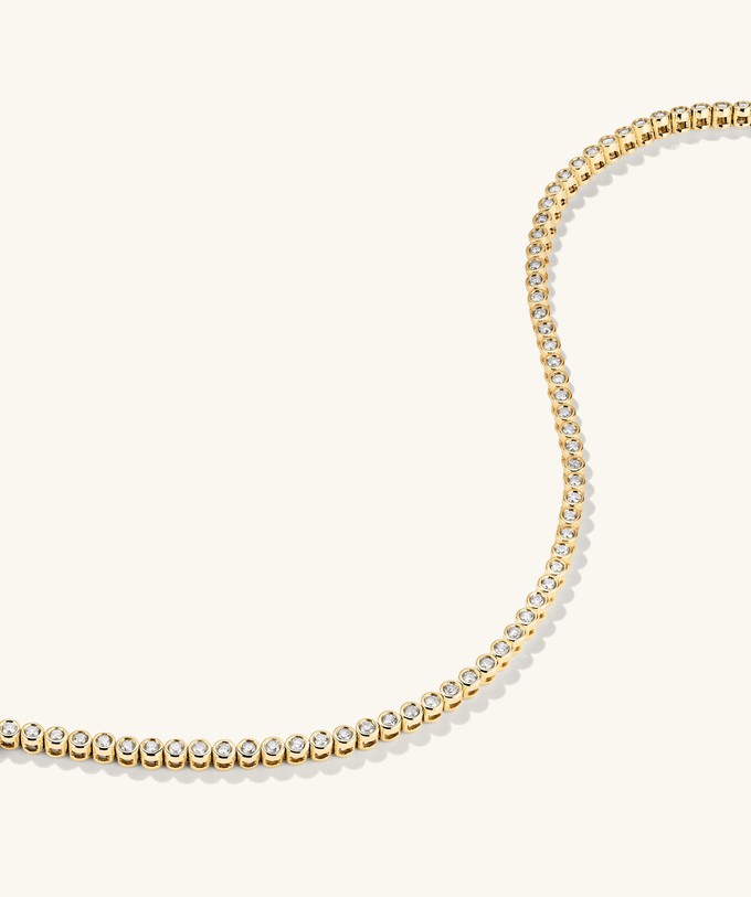 Bezel Lab Grown Diamond Tennis Bracelet from Mejuri