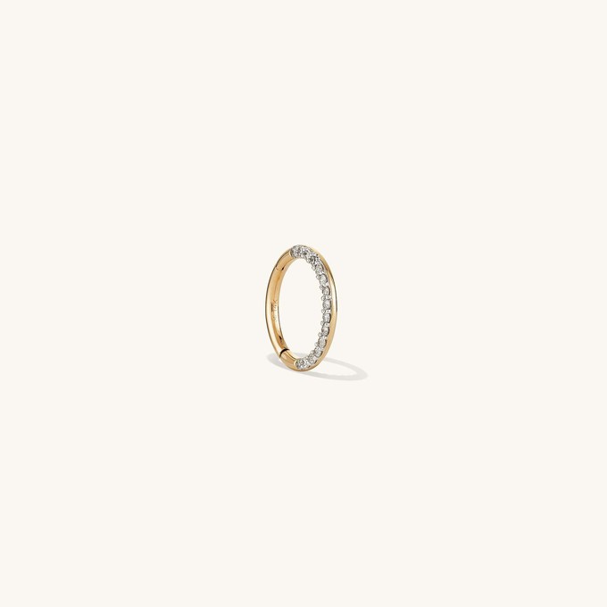 Cartilage PavÃ© Diamond Mini Hoop from Mejuri