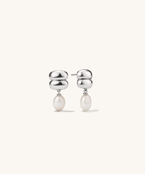 Puffy Charlotte Pearl Drop Earring from Mejuri
