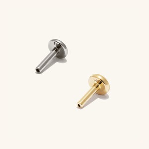 Piercing Studio - Pave Diamond Flat Back Round Stud from Mejuri