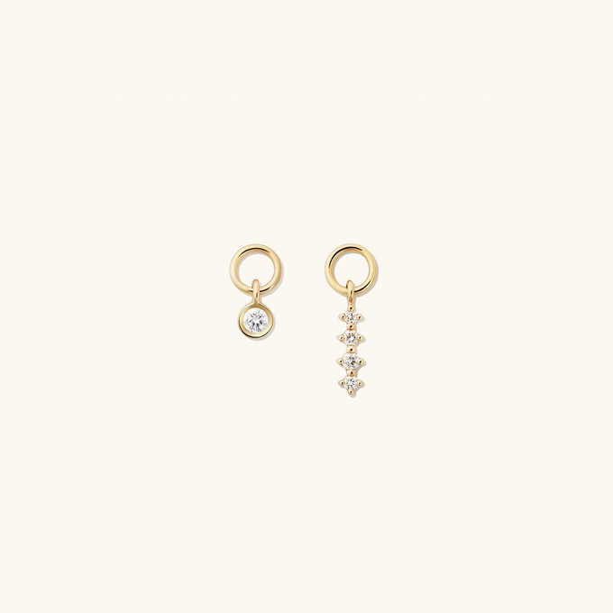 Single Mini Gemstone Hoop Charm from Mejuri