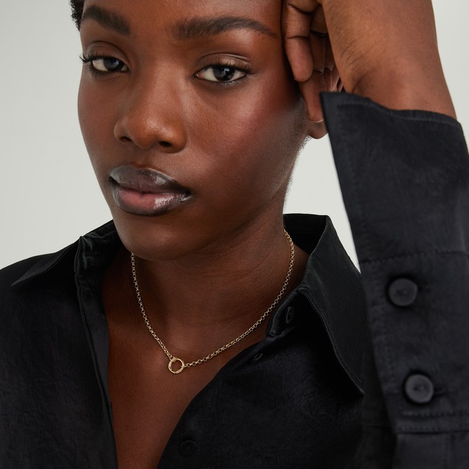 Rolo Chain Charm Necklace from Mejuri