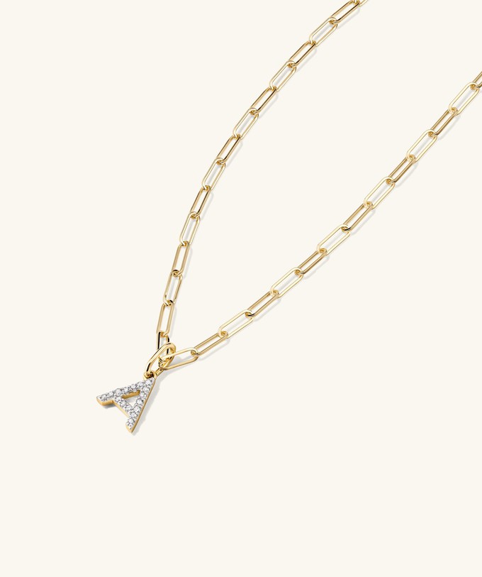 Diamond Letter Charm from Mejuri