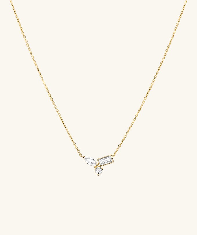 Lab Grown Sapphire Cluster Necklace from Mejuri