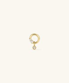 Celeste Lab Grown Diamond Ellipse Stud via Mejuri