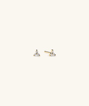Mini Lotus Diamond Studs from Mejuri