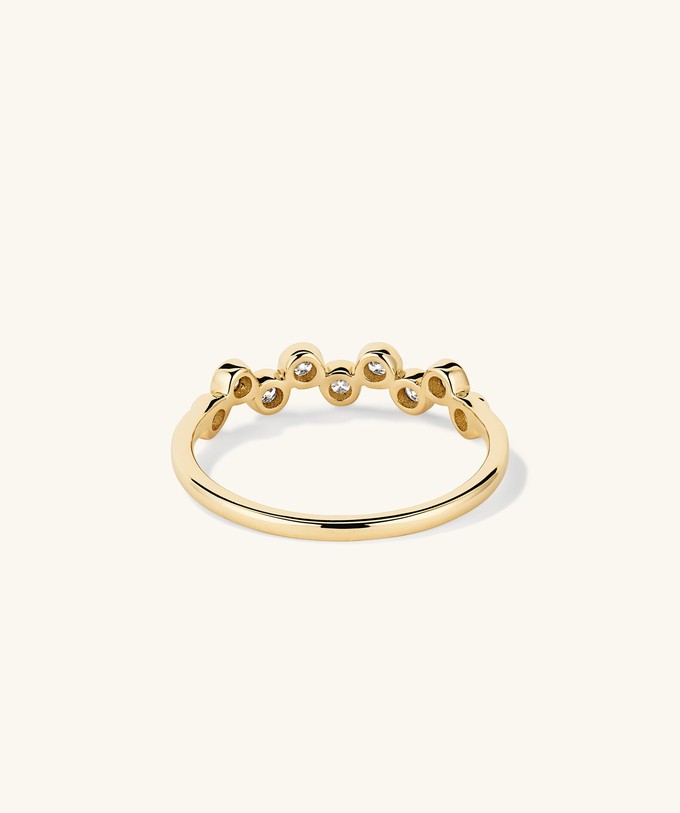 Bezel Lab Grown Diamond Zig-Zag Ring from Mejuri