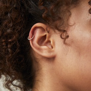 Cartilage PavÃ© Diamond Mini Hoop from Mejuri